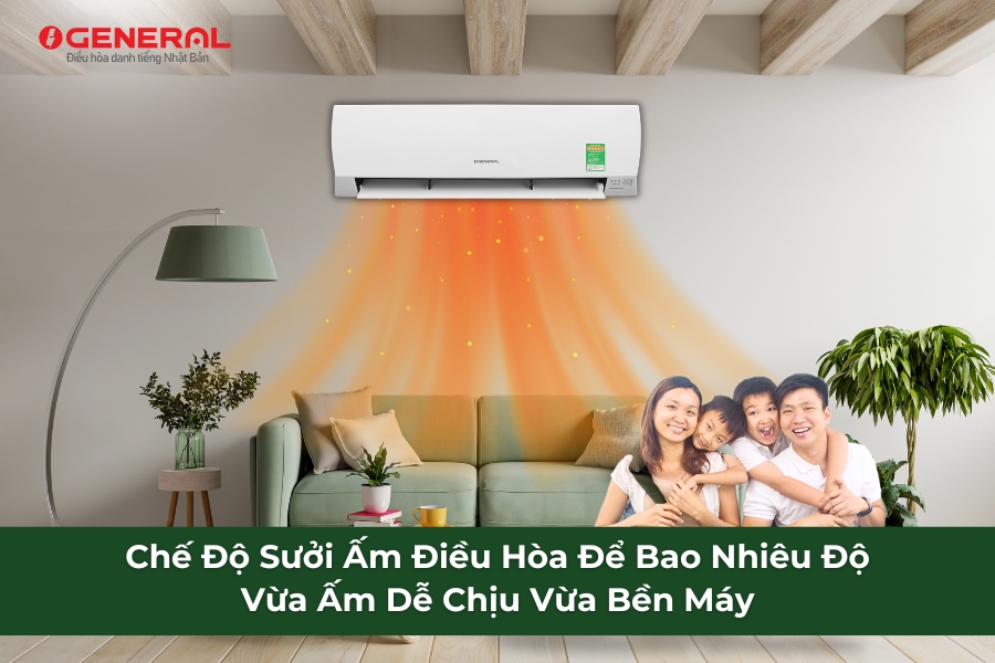 Chế Độ Sưởi Ấm Điều Hòa Để Bao Nhiêu Độ Vừa Ấm Dễ Chịu Vừa Bền Máy