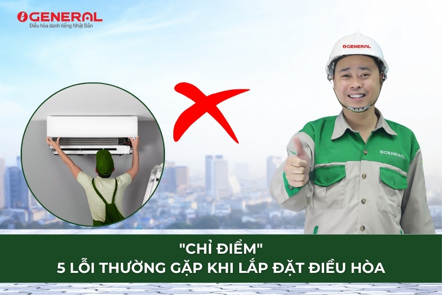 "Chỉ Điểm" 5 Lỗi Thường Gặp Khi Lắp Đặt Điều Hòa