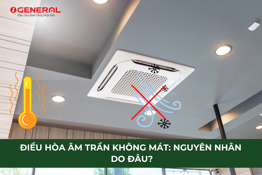 Điều Hòa Âm Trần Không Mát: Nguyên Nhân Do Đâu?