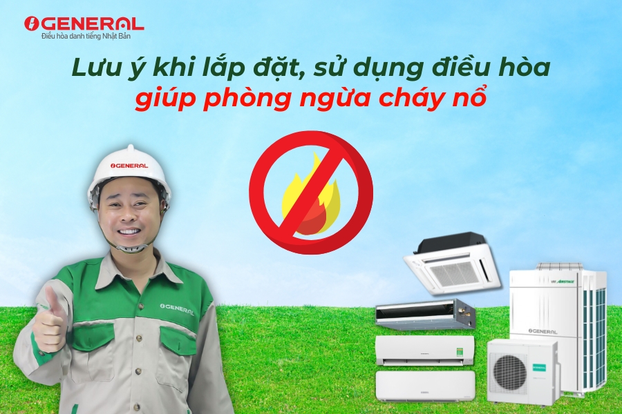 Dùng Điều Hòa General Model CPTA - Nhà Vẫn An Toàn, Không Lo Cháy Nổ