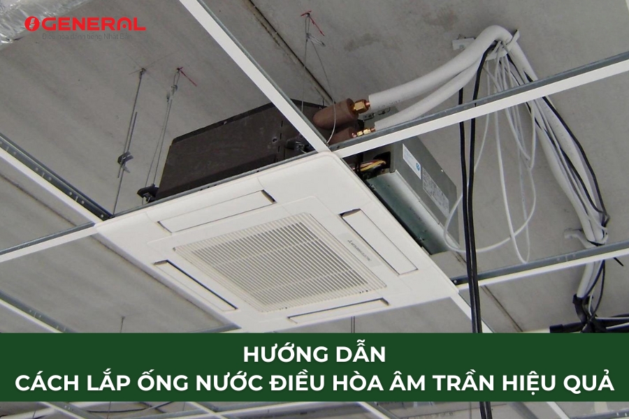 Hướng Dẫn Cách Lắp Ống Nước Điều Hòa Âm Trần Hiệu Quả