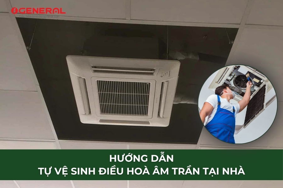 Hướng Dẫn Tự Vệ Sinh Điều Hoà Âm Trần Tại Nhà