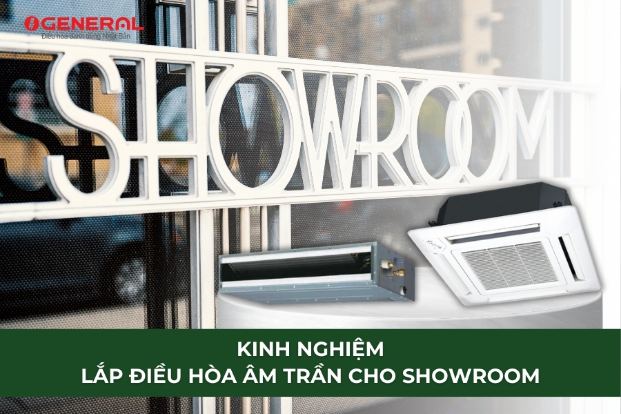 Kinh Nghiệm Lắp Điều Hòa Âm Trần Cho Showroom