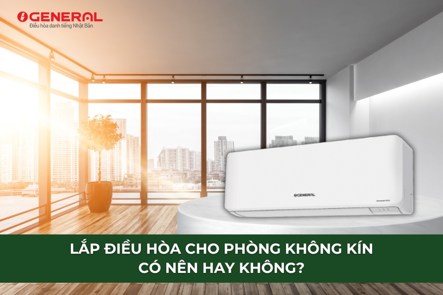 Lắp Điều Hòa Cho Phòng Không Kín Có Nên Hay Không?