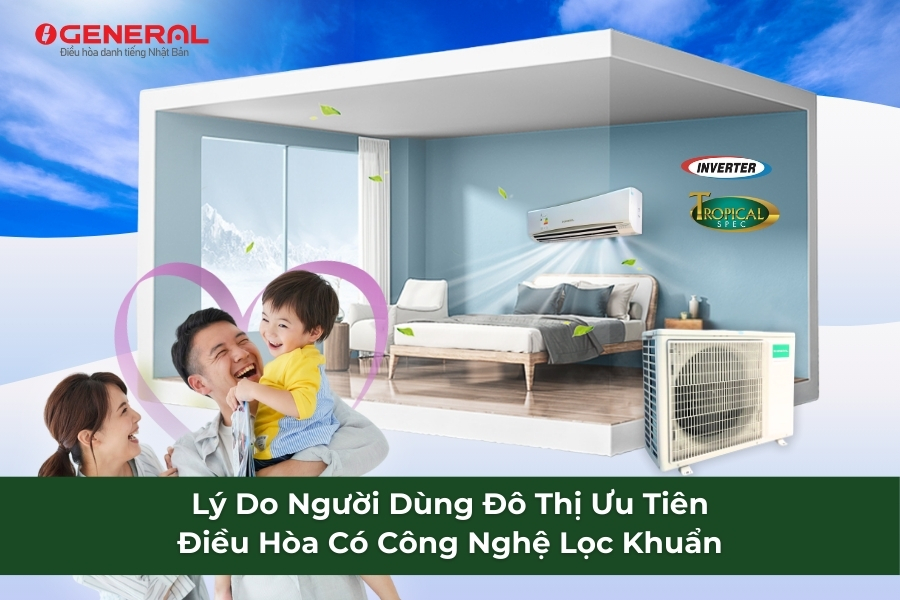 Lý Do Người Dùng Đô Thị Ưu Tiên Điều Hòa Có Công Nghệ Lọc Khuẩn