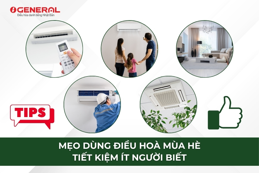 Mẹo Dùng Điều Hoà Mùa Hè Tiết Kiệm Ít Người Biết