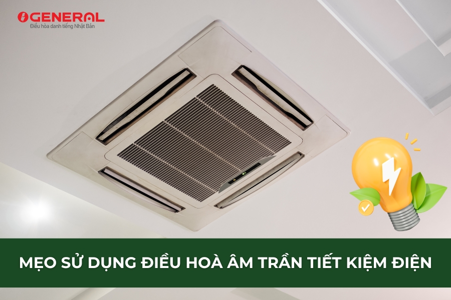 Mẹo Sử Dụng Điều Hoà Âm Trần Tiết Kiệm Điện