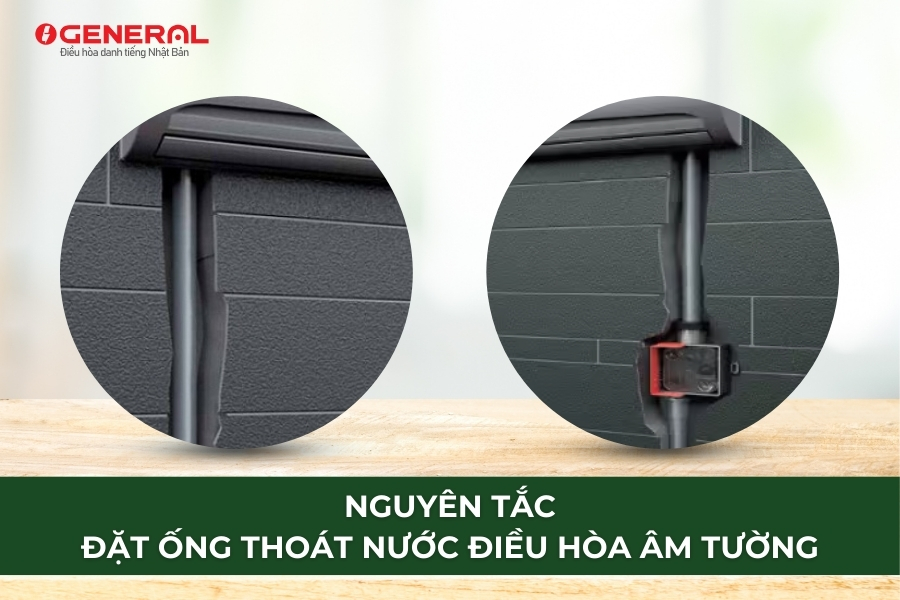 Nguyên Tắc Đặt Ống Thoát Nước Điều Hòa Âm Tường