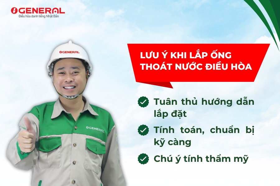 Nguyên Tắc Đặt Ống Thoát Nước Điều Hòa Âm Tường